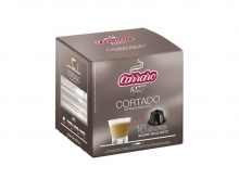 Кофе в капсулах Carraro Cortado (Караро Кортадо), упаковка 16 капсул, формат Dolce Gusto (Дольче Густо)