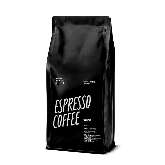 Кофе в зернах Tasty Coffee ФЛОРАЛ (Тейсти Кофе ФЛОРАЛ)  1 кг, вакуумная упаковка 7161286 - фото 1188