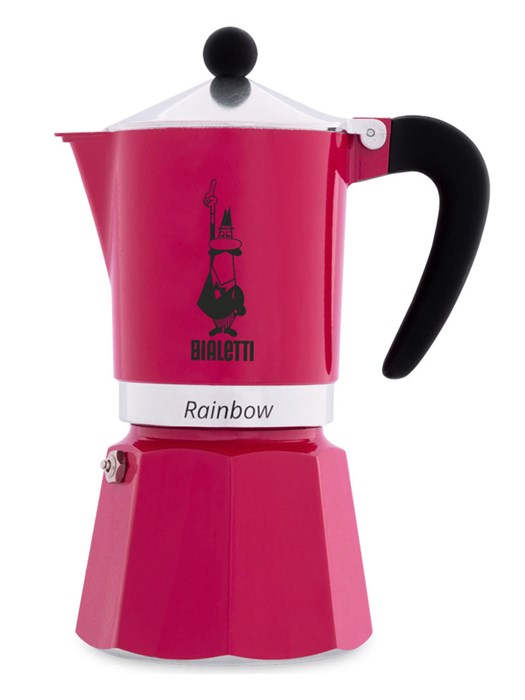 Кофеварка гейзерная Bialetti Rainbow Fuchsia (6 чашек) 003180 - фото 2162