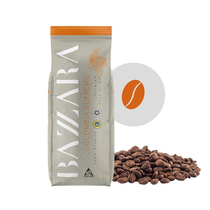 Кофе в зернах Bazzara Colombia Supremo (Баззара Колумбия Супремо)  1 кг 7160051 - фото 2960