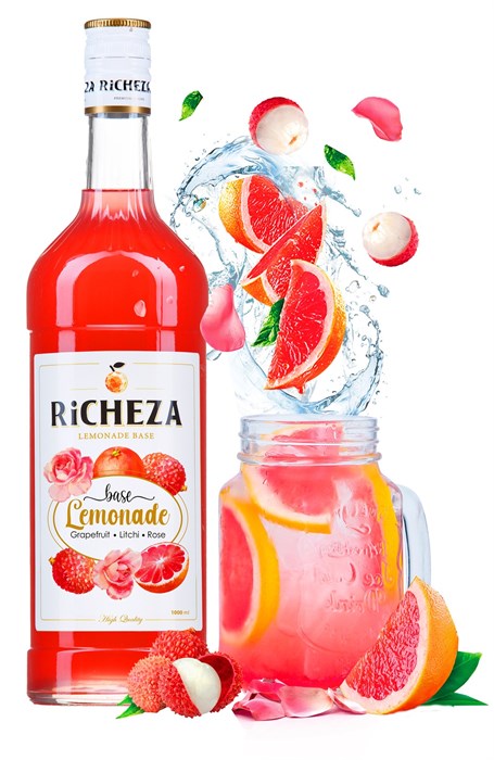 Основа для напитков  RICHEZA(Ричеза) Грейпфрут -Личи- Роза 1л 7162748 - фото 3120