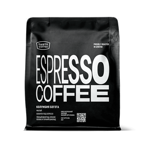 Кофе в зёрнах Tasty Coffee (Тэйсти Кофе) моносорт эспрессо Колумбия Богота 250 гр. 7162602